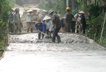 Huyện Nông Sơn với phong trào bê tông hóa giao thông nông thôn