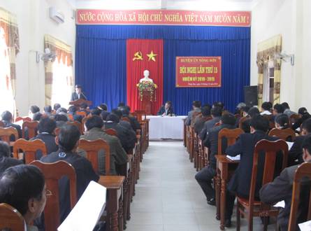 Huyện ủy Nông Sơn: Tổ chức hội nghị tổng kết năm 2013
