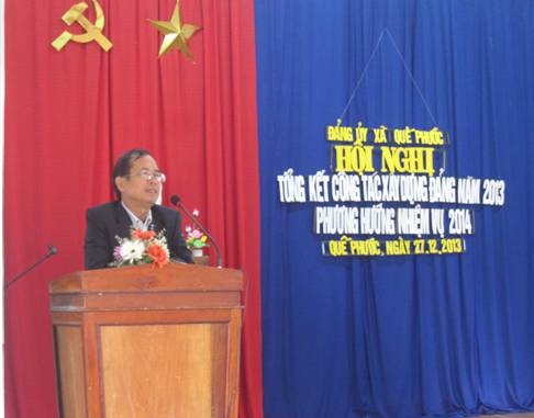 Đảng bộ Quế Phước: Tổ chức hội nghị tổng kết năm 2013