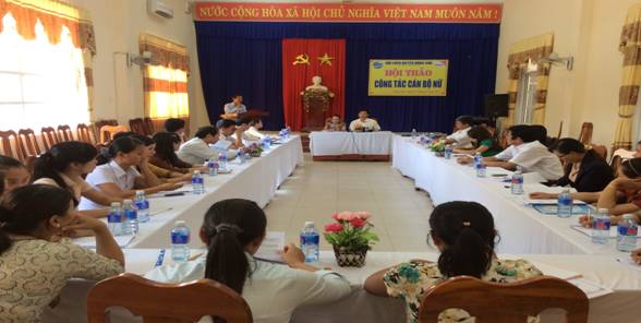 HỘI THẢO CÔNG TÁC CÁN BỘ NỮ