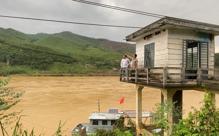 Nông Sơn: Lãnh đạo huyện thăm Trạm thủy văn Nông Sơn