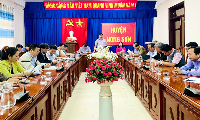 Nông Sơn tổ chức hội nghị đánh giá tình hình kinh tế - xã hội tháng 2.2023